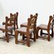 6 chaises de salle à manger Razorback