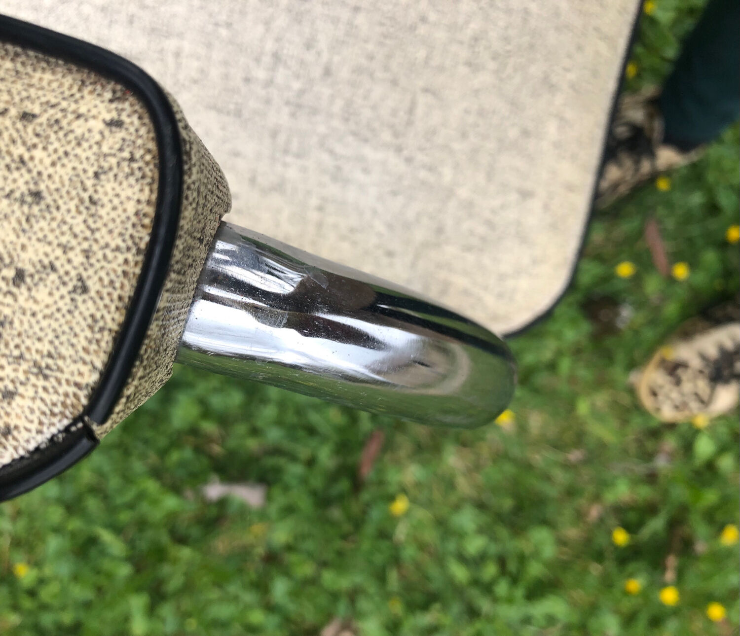 Leatherette office armchair