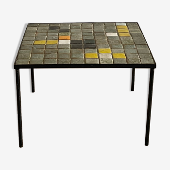 Ceramic coffee table by "Les 2 potteriers", 1960s