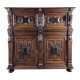 Antique carved wooden buffet in Renaissance style, late 18th / early 19th century.