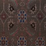 Vintage Turkish Oushak Rug Handwoven 79x230 cm