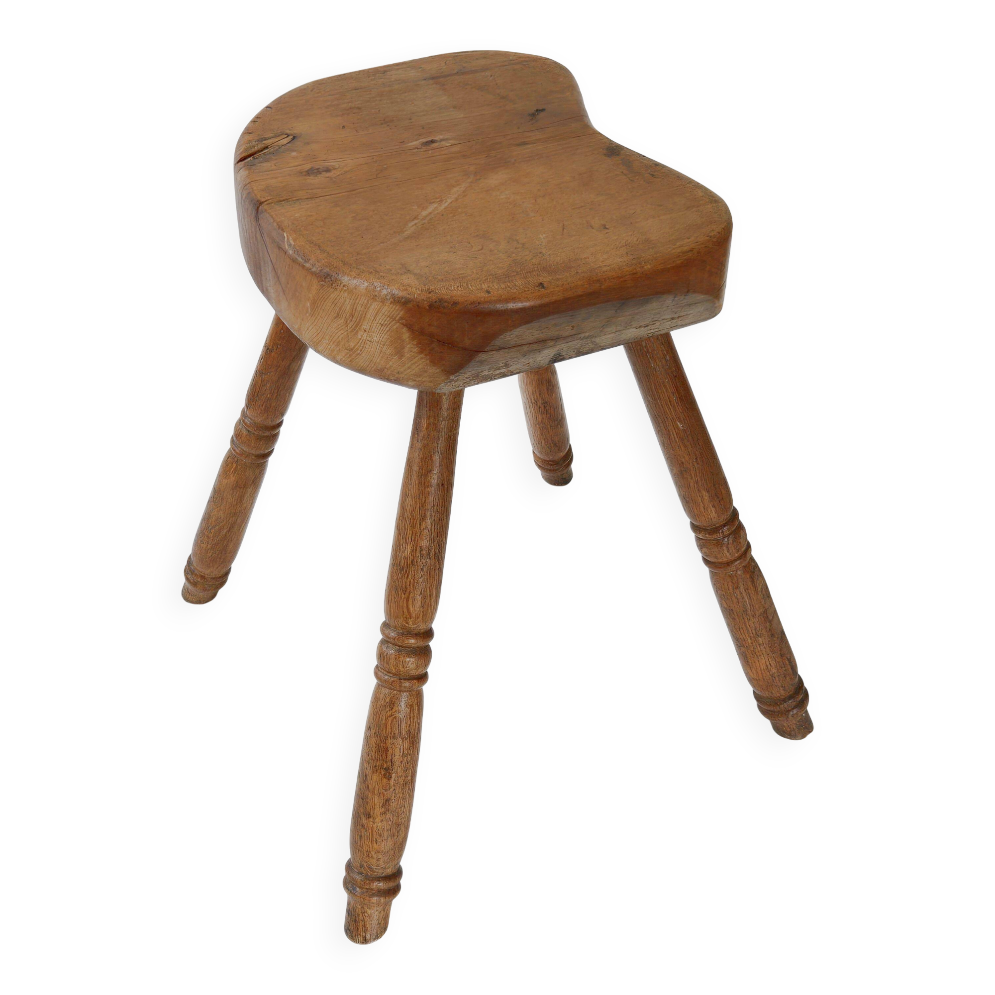 Vintage brutalist stool 1950