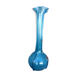 Soliflore verre soufflé bullé, 1930/40
