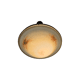Glass Bowl Pendant Lamp With Marble Motif, 1950s