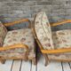 Pair of vintage Scandinavian armchairs from the 60s-70s.