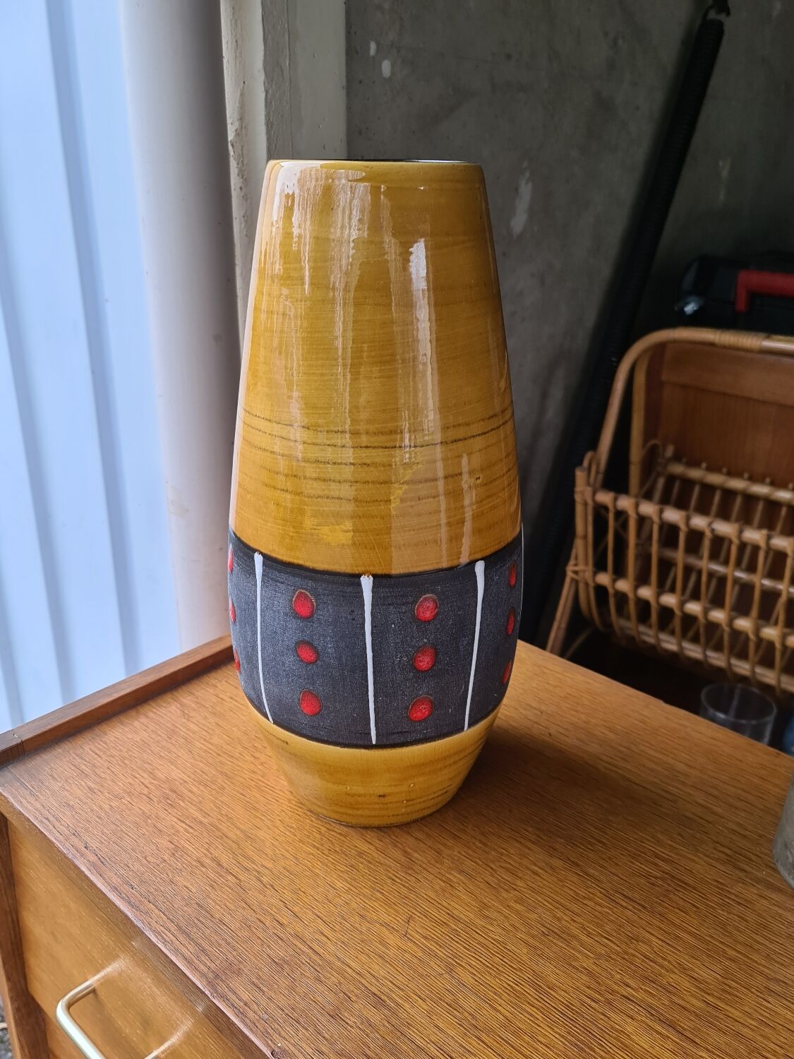 German Vase Scheurich ceramic Western Germany