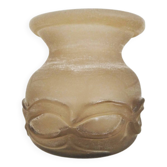 Murano Scavo Vase With Chain Pattern