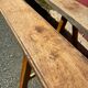 Lot de 2 bancs en chêne