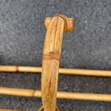 Rattan coat rack