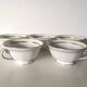 set of 5 Limoges tea/coffee cups, floral pattern