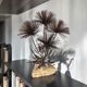 John Steck Desert Rose Metal and Stone Vintage Brutalist Sculpture