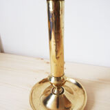 Brass candlestick with pusher