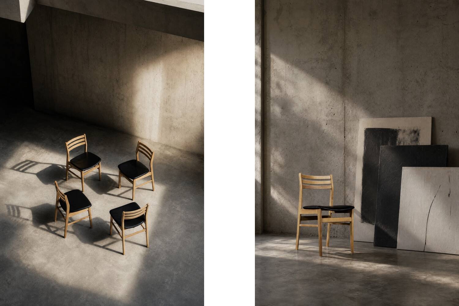 Set of 4  Mid-Century Scandinavian Oak Dining Chairs from Sax Møbelfabrik