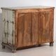 Grande commode ancienne à patine blanche (vers 1920) #42