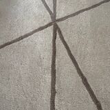 Swedish rug. hand knotted wool, layered design 2010