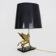Maison Charles style winged horse desk lamp in vintage brass 1980s