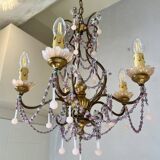 Italian opaline pink lustre