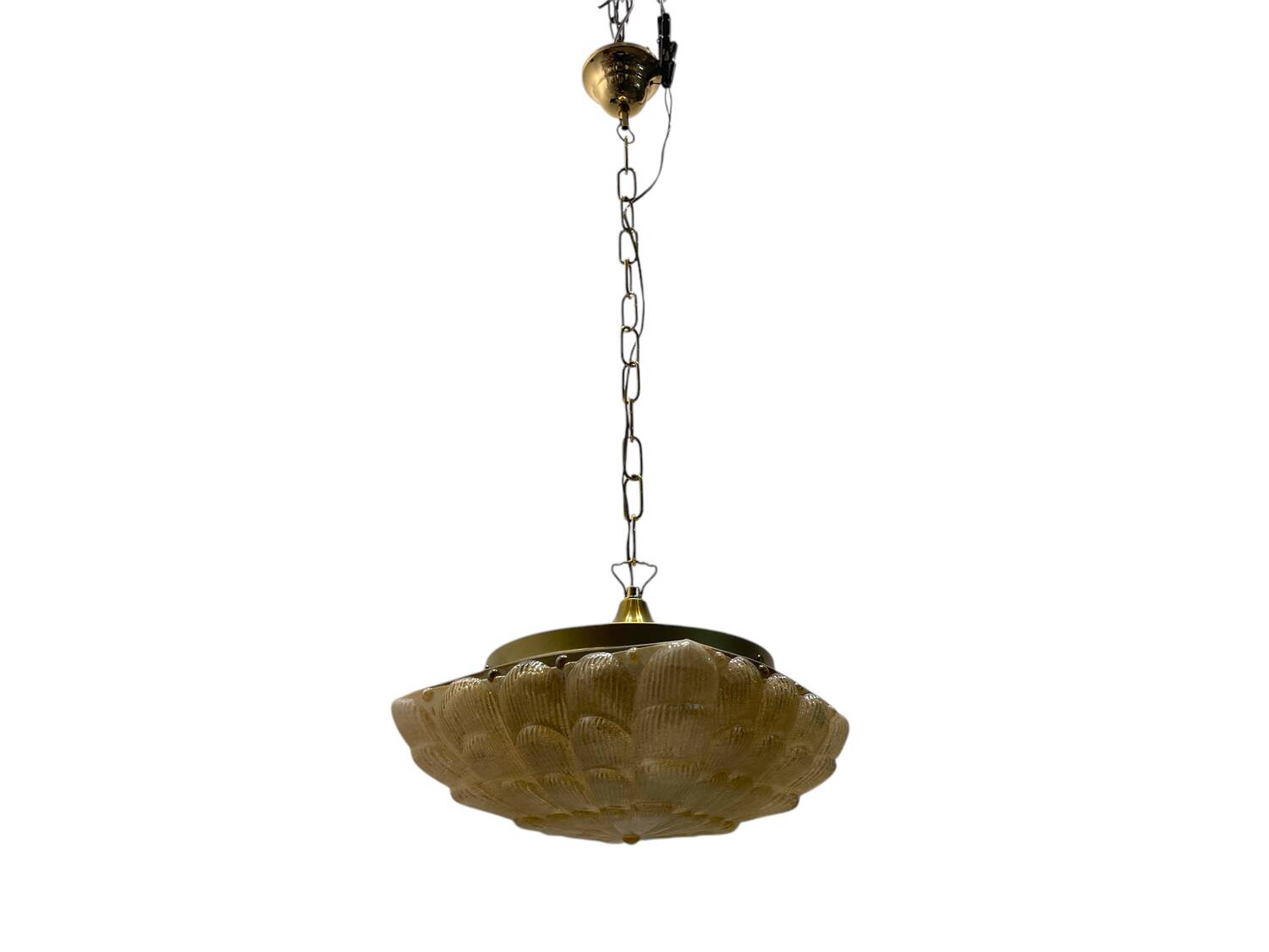 Murano Glass Light Pendants Set of 2 1980’s