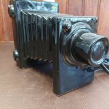 Vintage camera ceramic table lamp