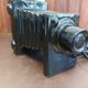 Vintage camera ceramic table lamp