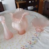 Glass paste vases and carafes