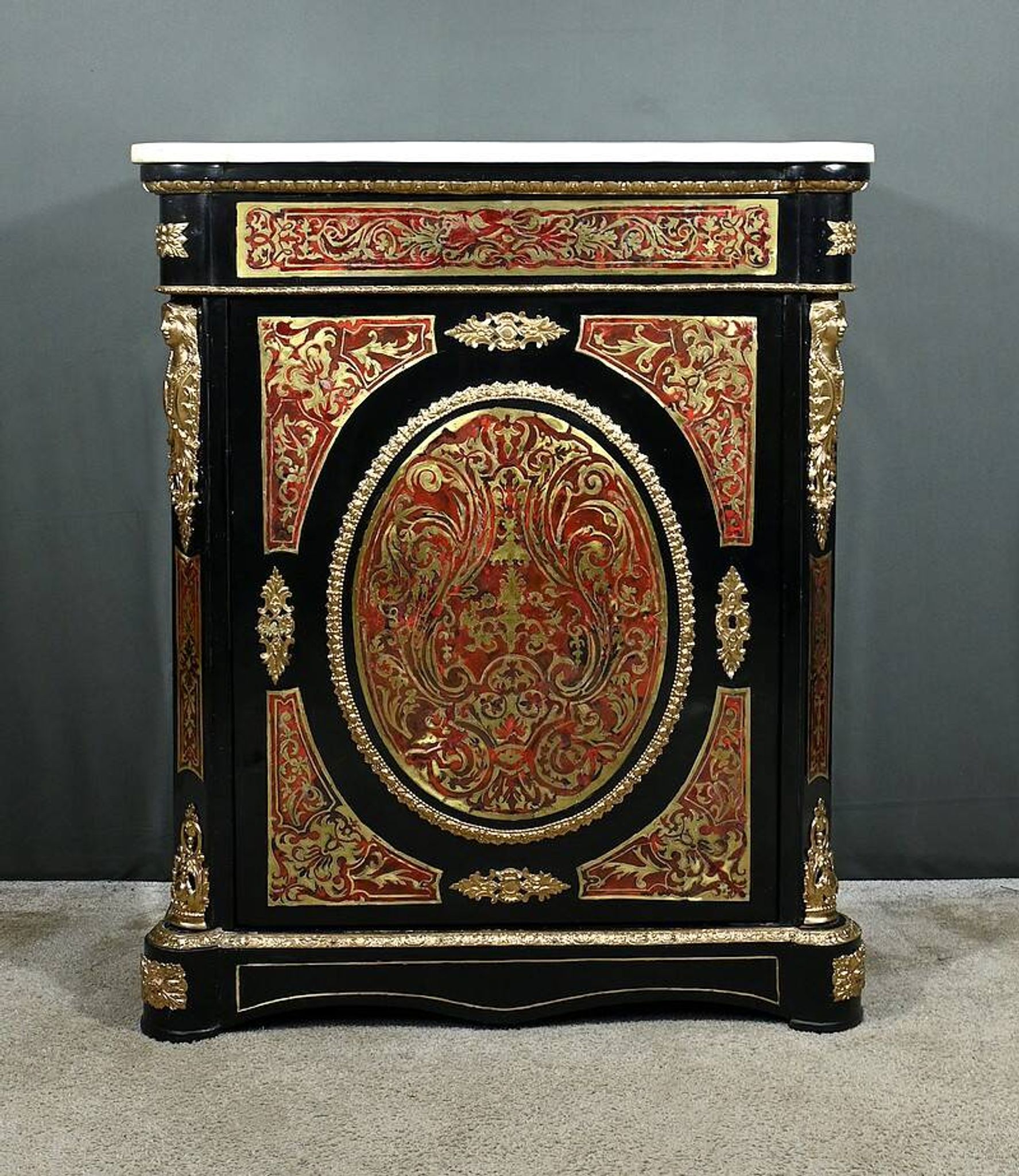 Bureau d'entre-deux in Boulle marquetry, Napoleon III period – Mid