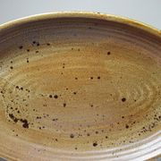 Large oval serving dish, vintage Salins stoneware/ceramic, 1960s