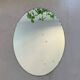 Miroir oval biseauté vintage 44x60cm