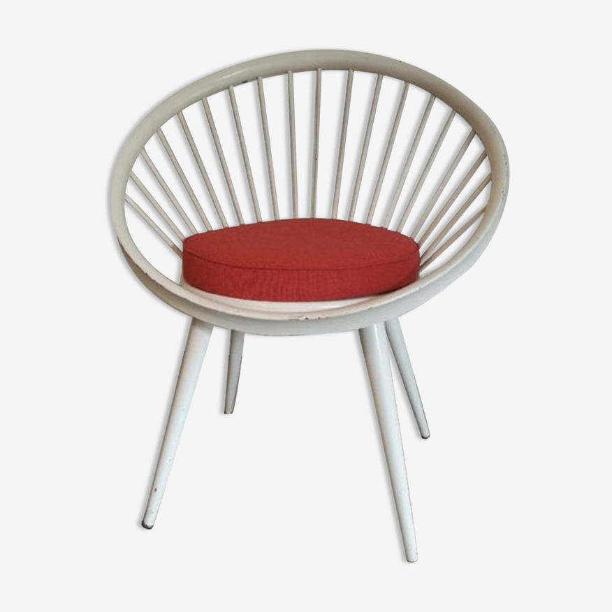 Fauteuil vintage scandinave Circle Chair 1960 Yngve Ekström | Selency