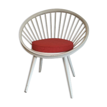 Vintage Scandinavian armchair Circle Chair 1960 Yngve Ekström