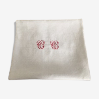 Nappe de vigneron, monogramme CC