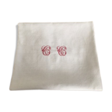 Winemaker's tablecloth, CC monogram
