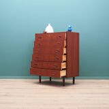 Commode en teck, design danois, années 1970, fabriquée au Danemark