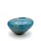Masterpiece Murano: Lagoon Blue & 24K Gold Pebble Vase