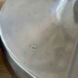 Pair of aluminium cast candle holders 52cm