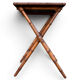 Table d’appoint pliante en faux bambou, époque 1900