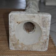 2 old plaster columns