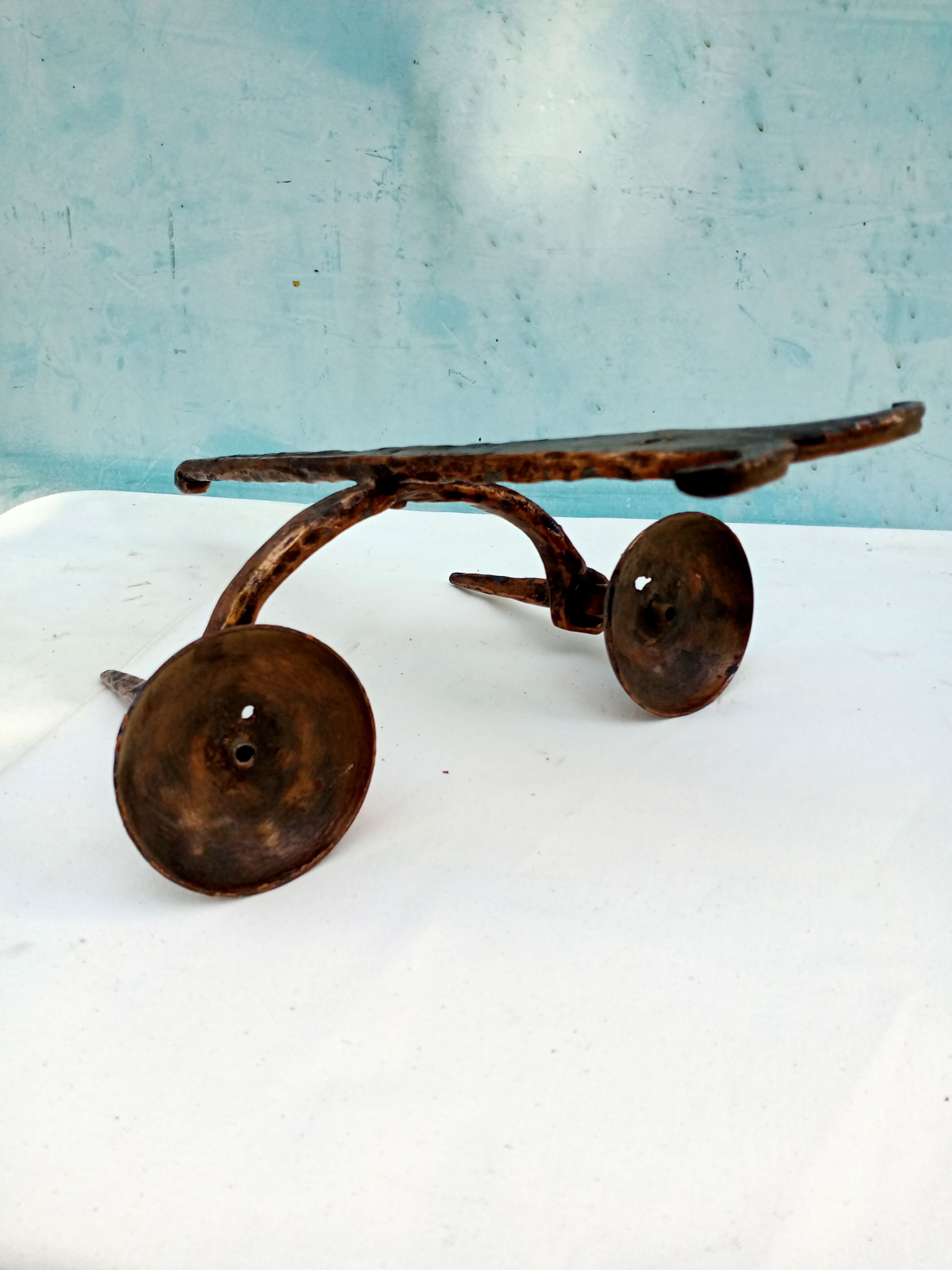 Wrought iron wall light