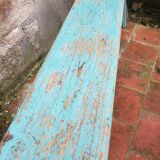 Banc en bois banc de ferme patine ancienne
