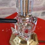 Bedside lamp in art deco glass
