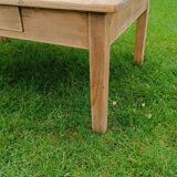 Raw wood coffee table