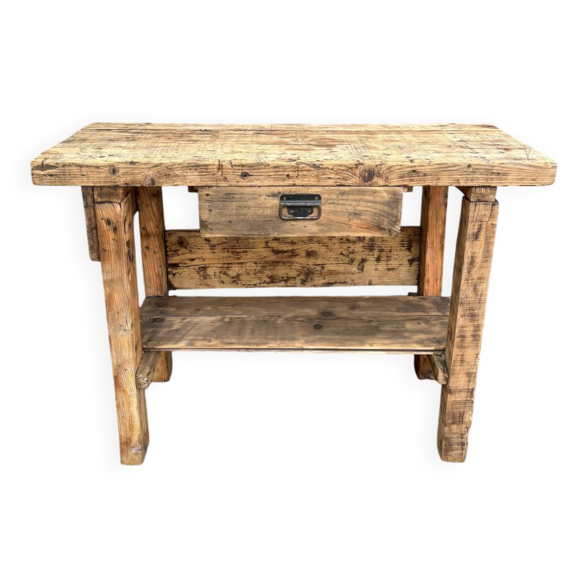 Workbench made of old wood