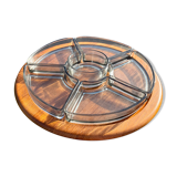 Vintage cocktail platter 1960 lazy susan Digsmed scandinavian