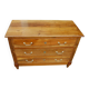 18th-century Louis XVI low commode in walnut.
