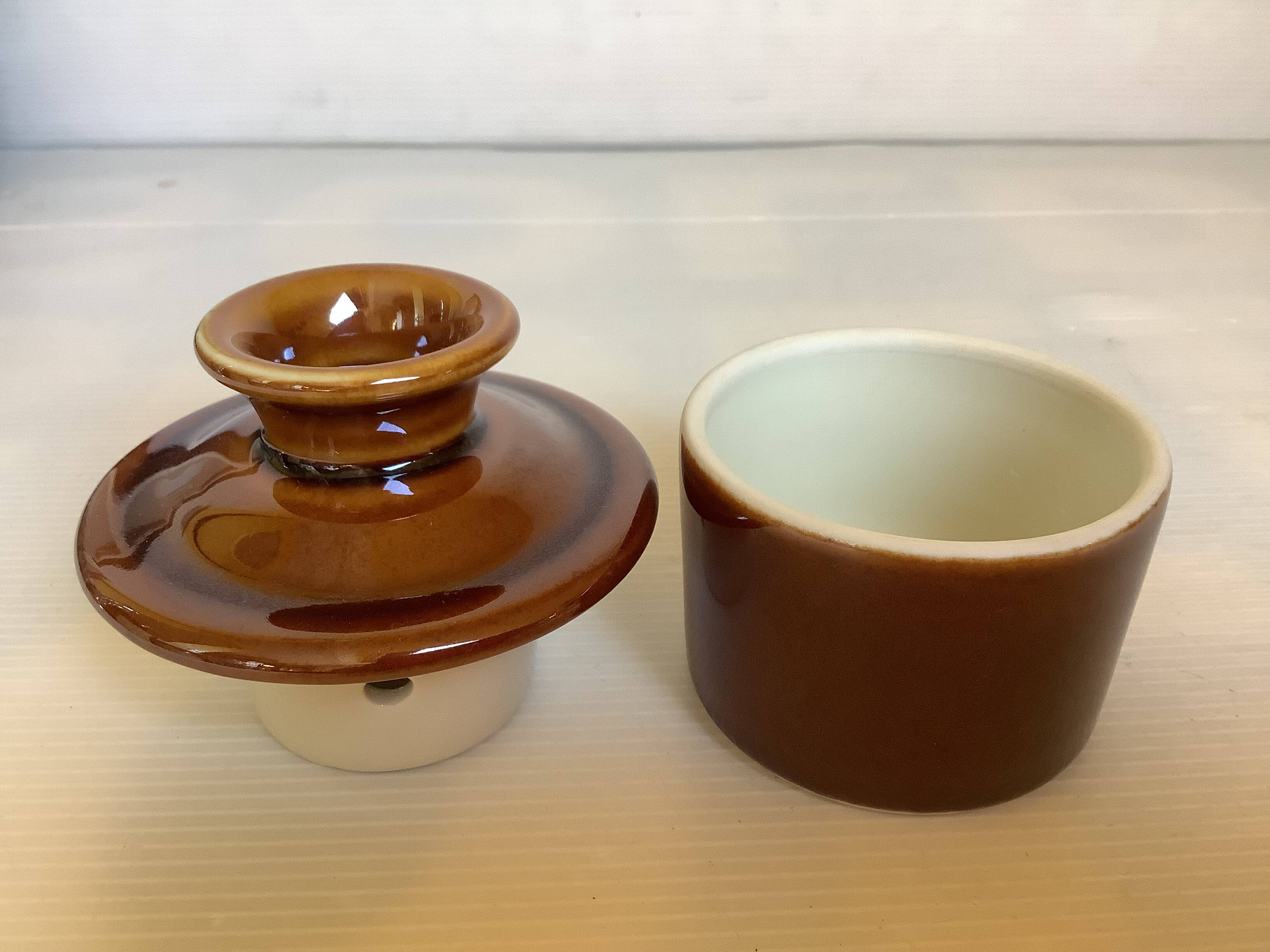 Small individual water butter dish