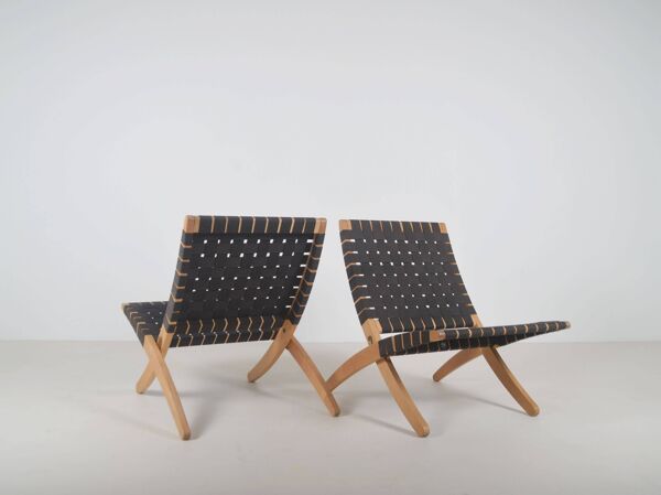 Ensemble de chaises Cuba danoises conçues par Morten Gøttler pour Poul Jeppesen, 199