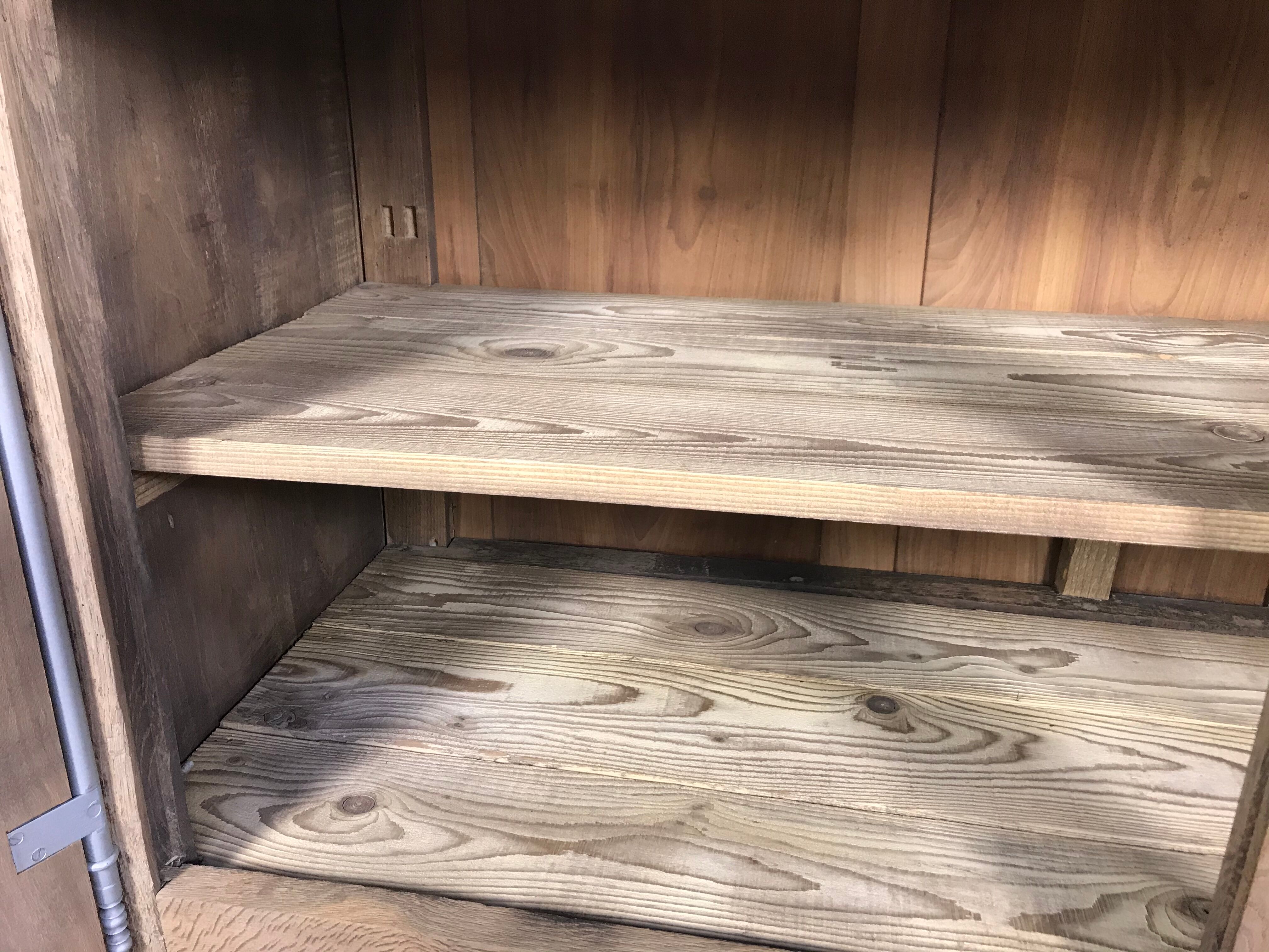 Rustic bass buffet in solid oak erased