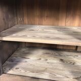 Buffet bas rustique en chêne massif aéro gommé