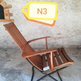Fauteuil pliant en bois de teck