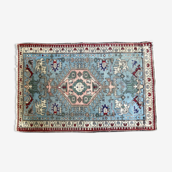 Tapis ancien, extrême orient, 108x68 cm